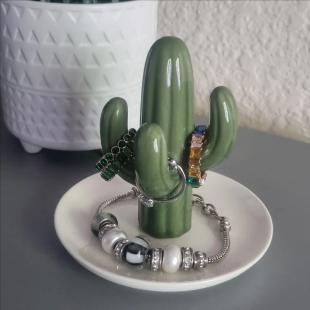 Michaels Green Cactus Jewelry Organizer